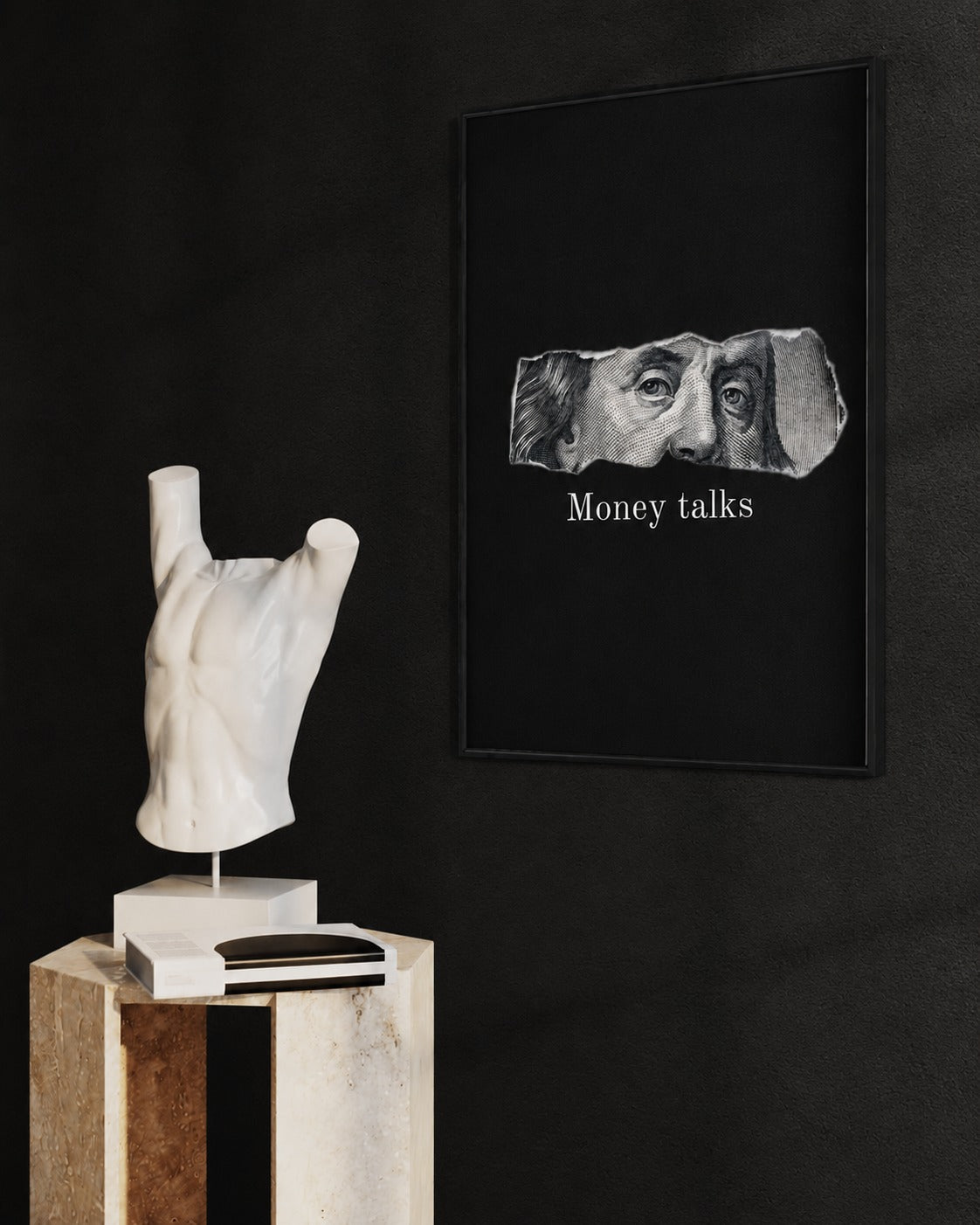 Money Talks Minimalist Wall Art