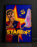 Lamine Yamal "Starboy" Wall Art