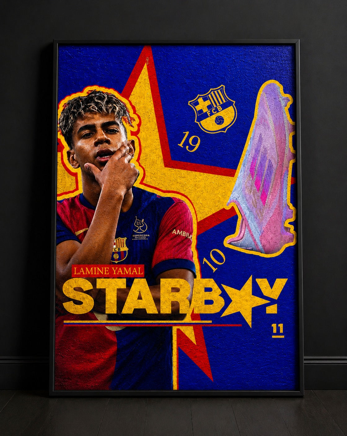 Lamine Yamal "Starboy" Wall Art