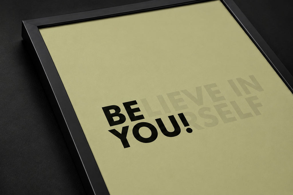 Believe in Yourself Motivational Wall Art