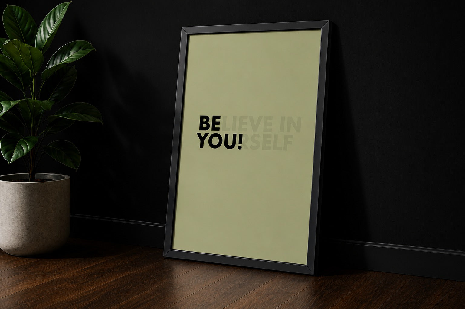Believe in Yourself Motivational Wall Art
