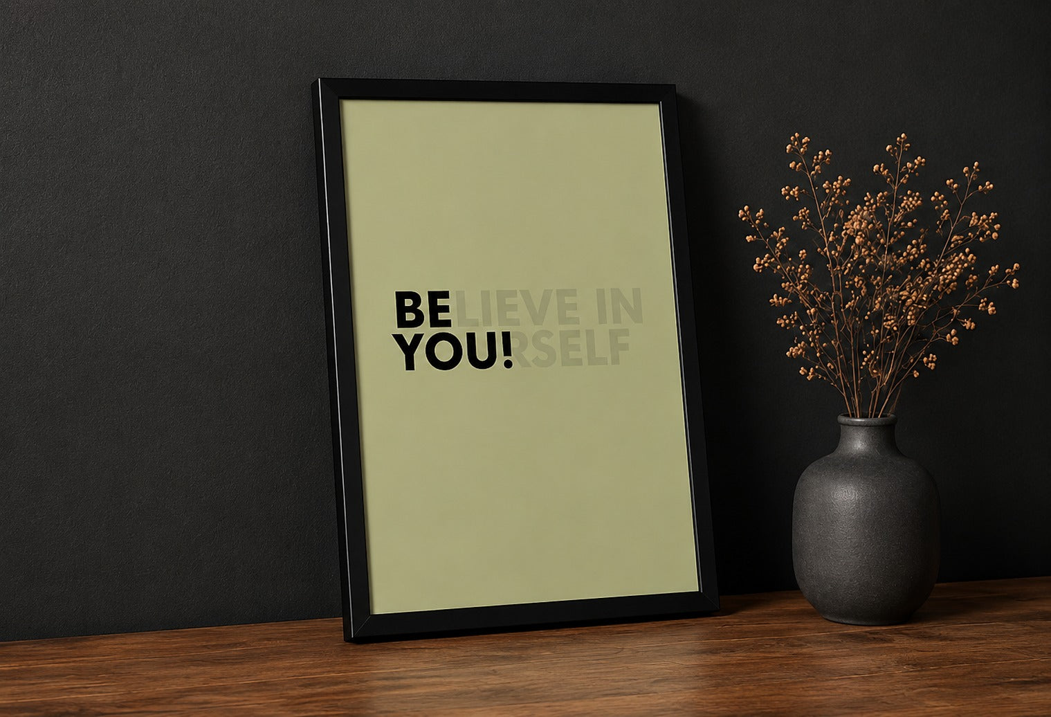 Believe in Yourself Motivational Wall Art