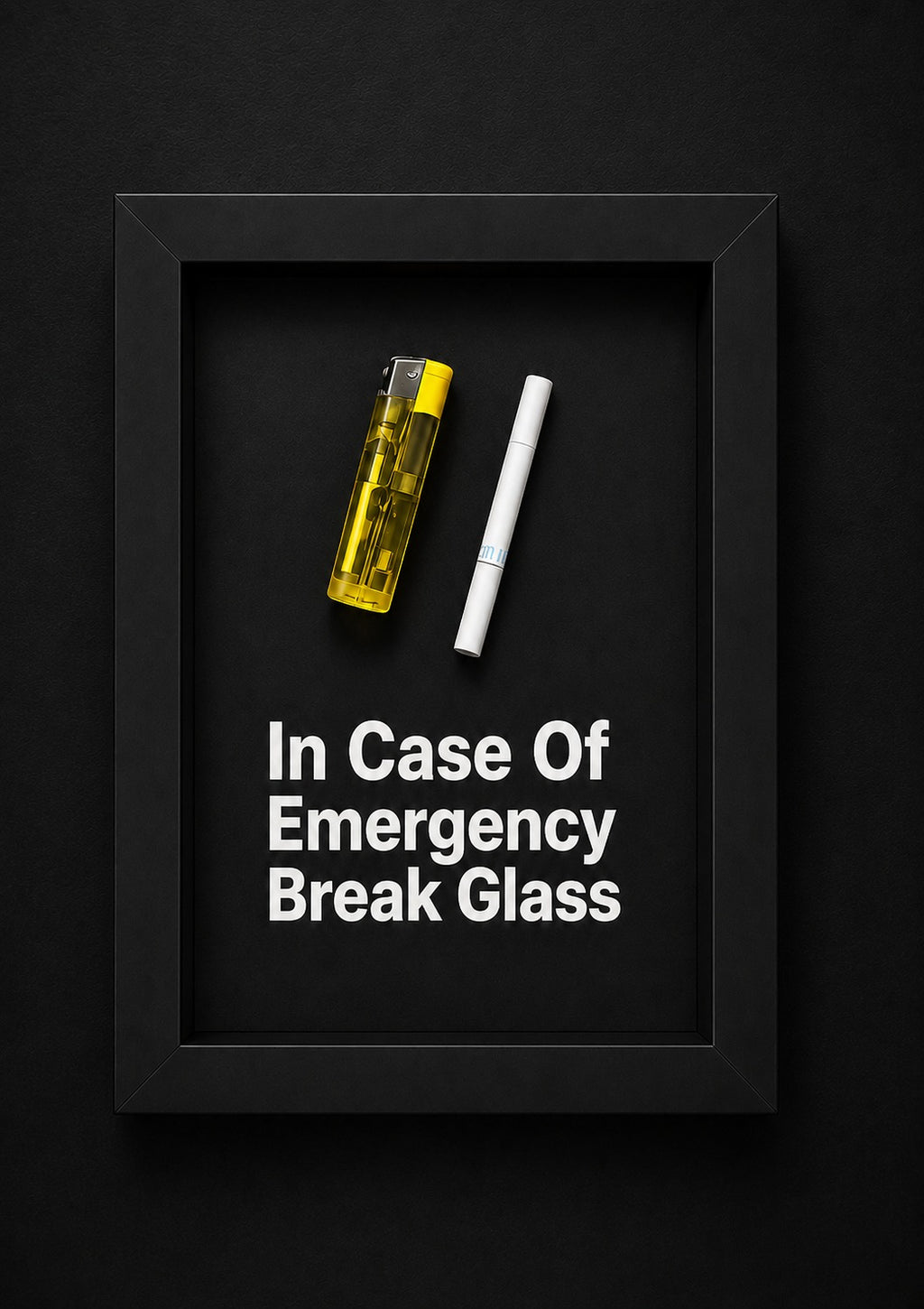 Emergency Break Glass Wall Art