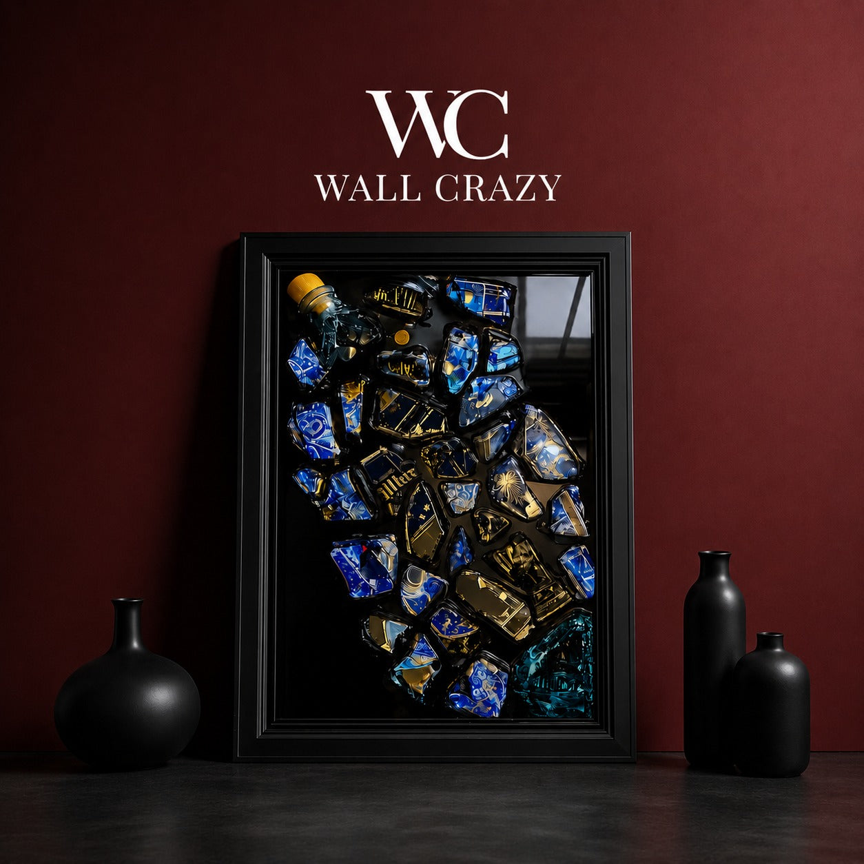 Luxury Perfume Bottle Shadow Box Wall Art