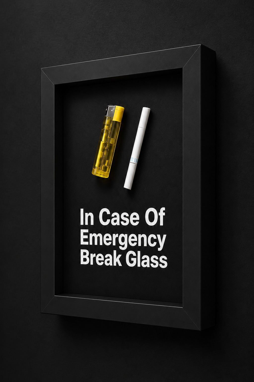 Emergency Break Glass Wall Art